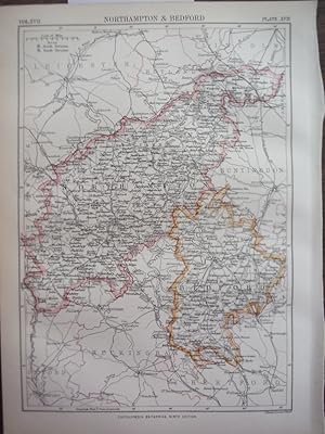 Electoral 1835 old NORTHUMBERLAND antique county map by CREIGHTON//WALKER