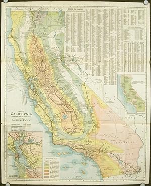 Map of California with a Brief Description of Its Resources, Attractions, Topography, and Climate.