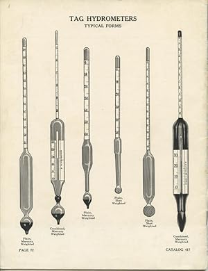 The Tag Laboratory Thermometer and Hydrometer. Catalog 417.