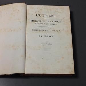 L\'univers, histoire et description de tous les peuples: dictionnaire encyclopédique de la France...