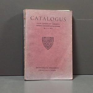 Catalogus Sacri candidi et canonici ordinis praemonstratensis dd. 1.1. 1972