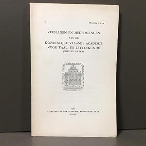 De Middelnederlandse recepten in W de Vreeses uitgave. Bestemming en Botanisch Glossarium