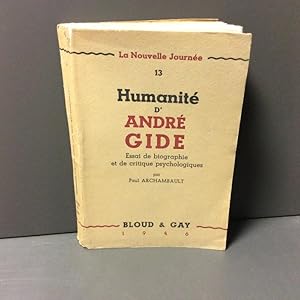 Humanité d\'André Gide