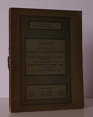 [Sale] Catalogue of a further Selection of Early English Poetry and other Literature formerly at ...