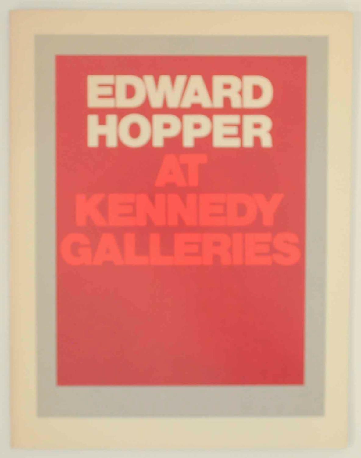 Edward Hopper at Kennedy Galleries