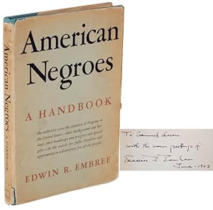 American Negroes: A Handbook (Signed First Edition)