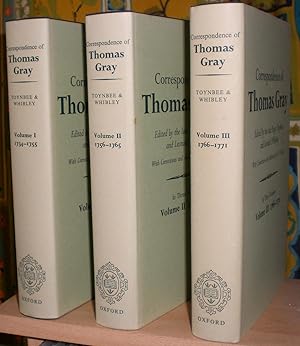 Correspondence of Thomas Gray. Edited by the late Paget Toynbee and Leonard Whibley. With Correct...