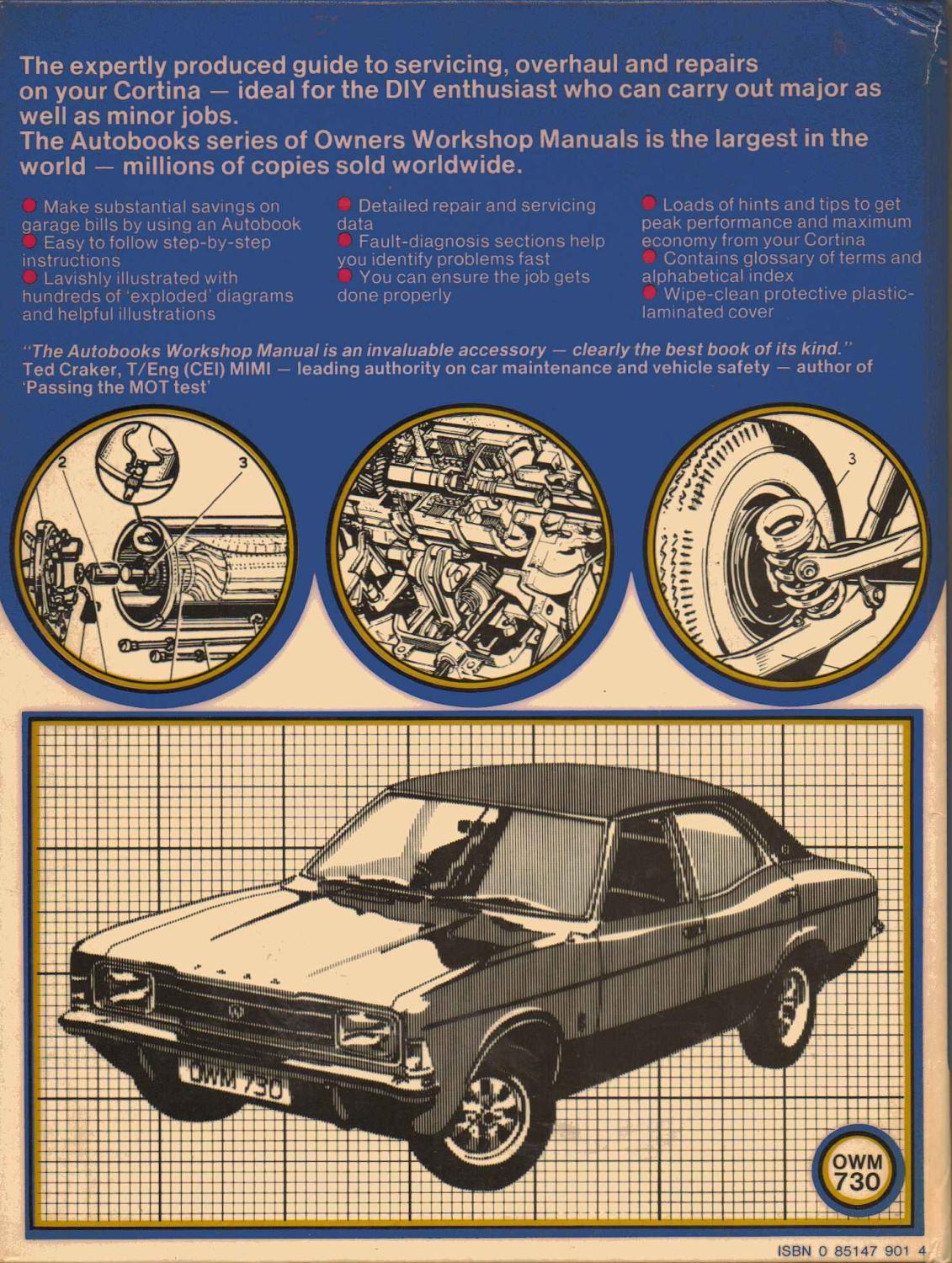 ... Ford Cortina Mk3 1970-76 Autobook : Ford Cortina Mk3 1300, 1600 OHV 1970 ...