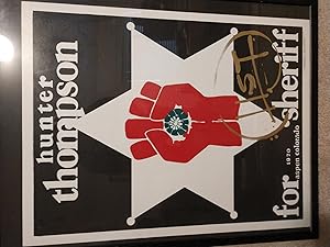 Thompson THE EDGE Fabric Posters 12/" x 18/" Banner Art Flag Hunter S