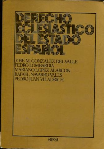 Derecho eclesiástico del Estado español(9788431306717)