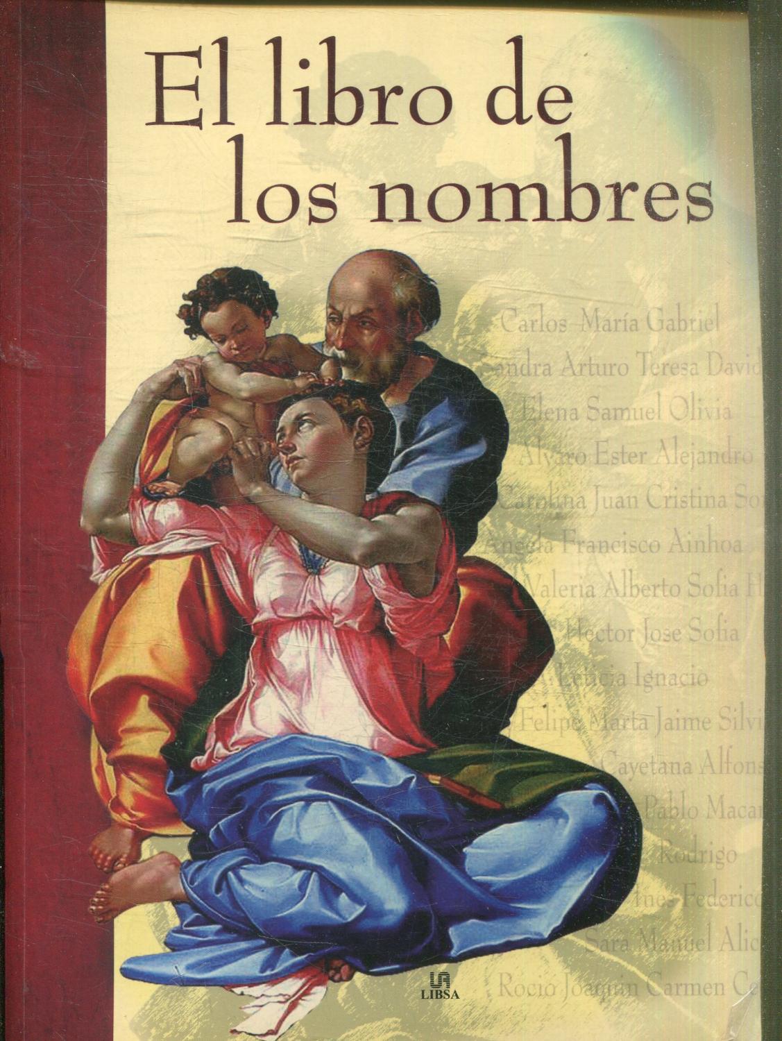 EL LIBRO DE LOS NOMBRES. - MELGAR VALERO, Luis T.