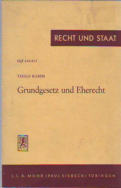 GRUNDGESETZ UND EHERECHT