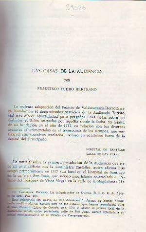 LAS CASAS DE LA AUDIENCIA.