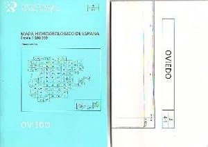 MAPA HIDROGEOLOGICO DE ESPAÑA. ESCALA 1:200.000. OVIEDO.