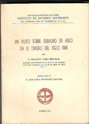 UN PLEITO SOBRE DERECHO DE ASILO EN EL OVIEDO DEL SIGLO XVIII.