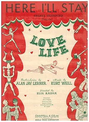 HERE I'LL STAY (Vintage Sheet Music, from the Movie 'Love Life")