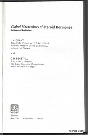Clinical Biochemistry fo Steroid Hormones Methods and Applications