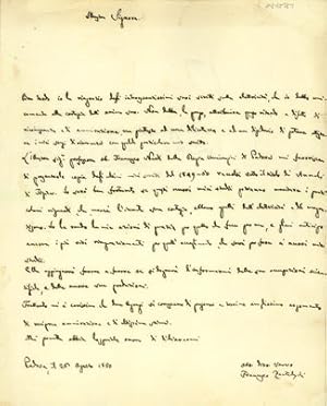 Autograph letter signed to Charles V. Walker