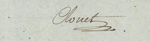 Autograph letter signed to Citoyen [Pepin?] at Charleville