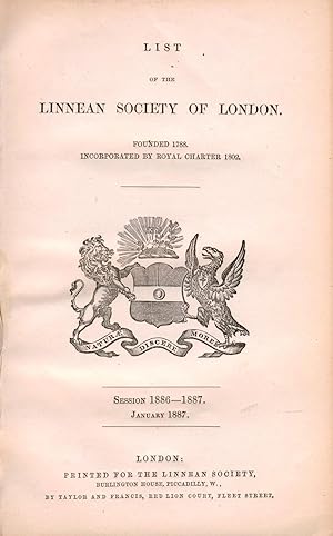 List of the Linnean Society of London
