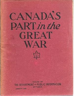Canada's Part in the Great War