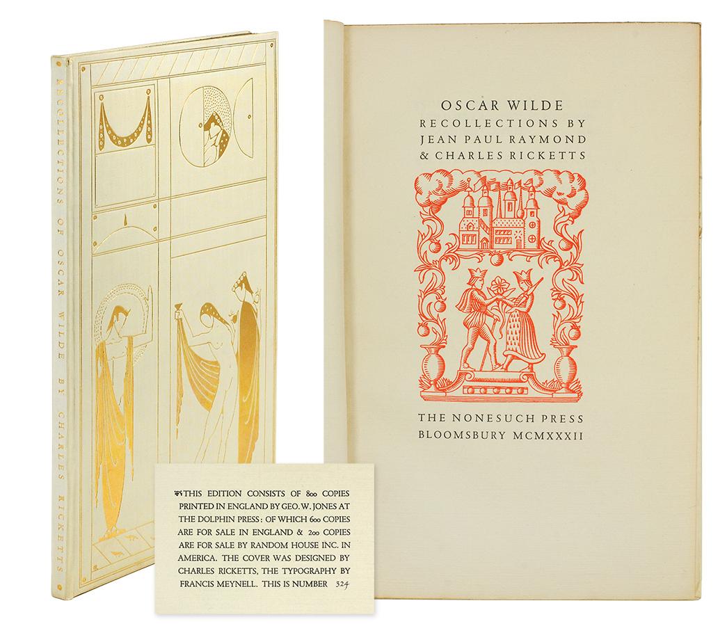 Oscar Wilde: Recollections by Jean Paul Raymond & Charles Ricketts.