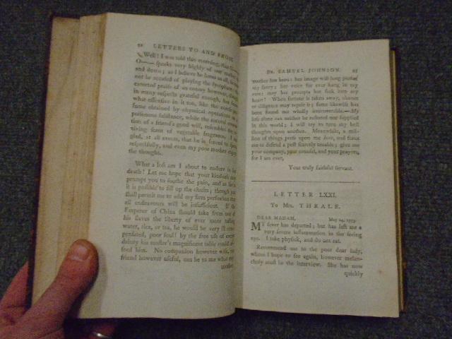 Letters To and From the Late Samuel Johnson, LL.D. To which are added ...