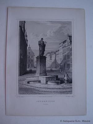 Denkmal in Thorn Stahlstich von Wagner/ Liebig. Bildgröße: 16 x 12 cm.