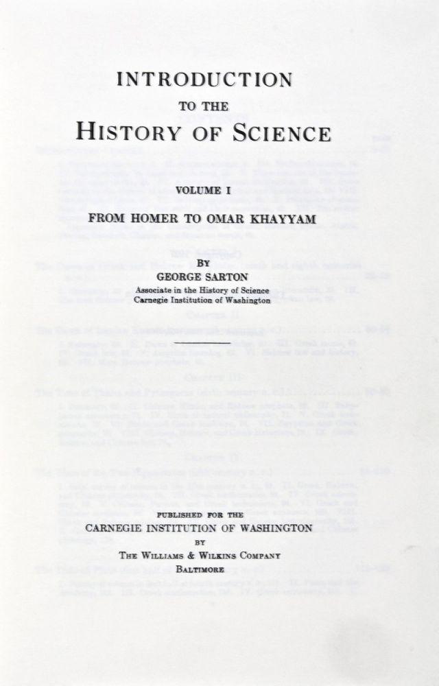 Introduction to the history of science.