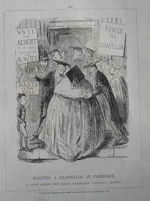 Electing a Chancellor at Cambridge.( A Little Altered from George Cruikshank's "Electing a beadle")