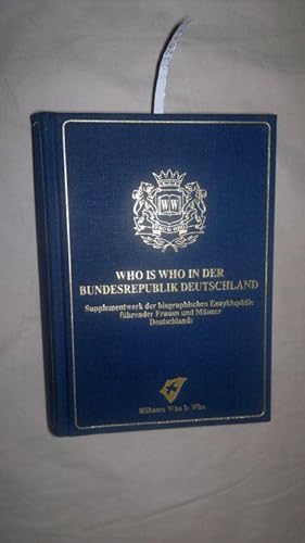 Who is Who in der Bundesrepublik Deutschland: Supplementwerk (2006, 2. Band 2006 Lat-Z)(Gebundene...