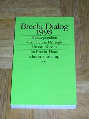 9783518120941 Brecht Dialog 1998 Abebooks Therese Hornigk