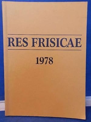 res frisicae, Beiträge zur ostfriesischen Verfassungs-, Sozial- und Kulturgeschichte