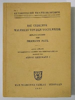 Die Gedichte Walthers von der Vogelweide.