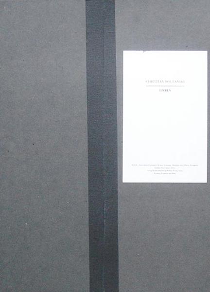 Boltanski, Christian. Livres.