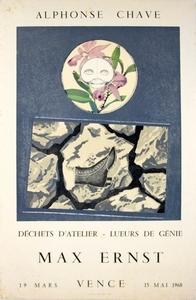 AFFICHE ORIGINALE imprimée en lithographie Alphonse Chave - Max Ernst