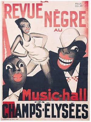 Affiche Originale La « Revue Nègre » Joséphine Baker, Et Sa Fameuse « Danse Sauvage ».