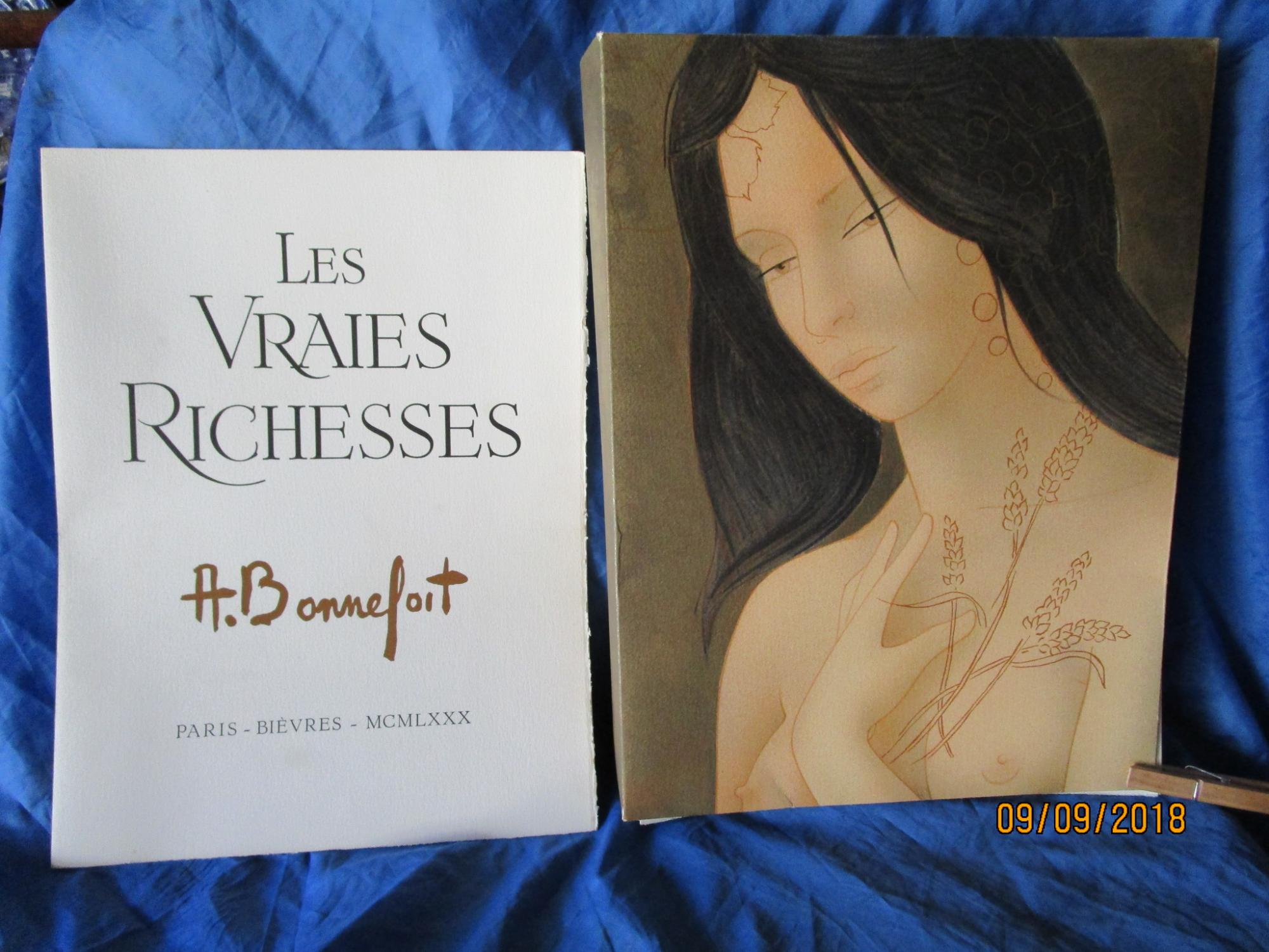 LES VRAIES RICHESSES - ILLUSTRÈ par Alain BONNEFOIT avec un DESSIN au ...
