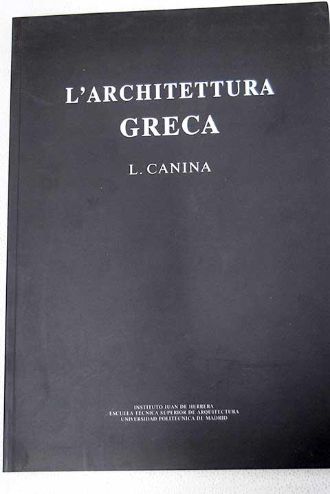 L'architettura greca - Canina, Luigi