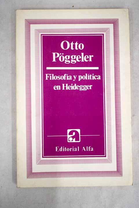 Filosofía y política en Heidegger