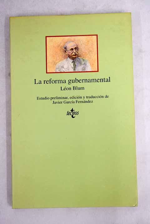 La reforma gubernamental - Blum, Léon