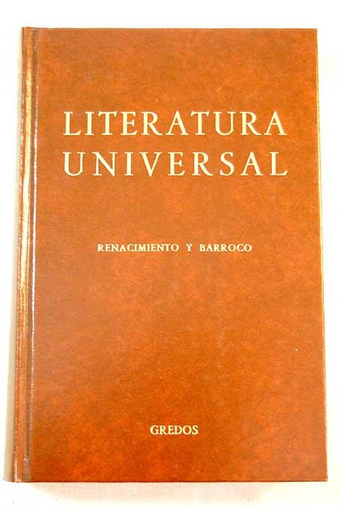 Literatura universal. Renacimiento y barroco - Klaus von See