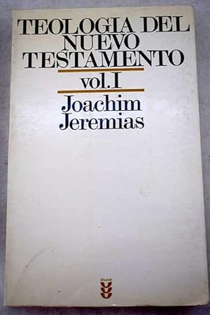 joachim jeremias teologia do novo testamento