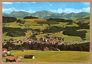 Alte Ansichtskarte/Postkarte: Weiler im Allgäu mit Rindalphorn 1822m und Hochgrat 1833 m