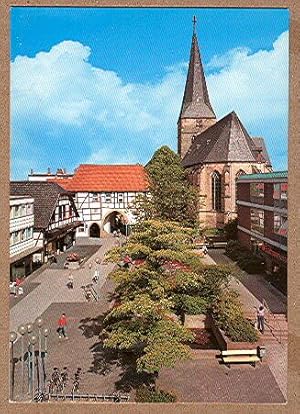 Alte Ansichtskarte/AK/Postkarte: Lengerich in Westfalen - Rathausplatz mit ?Römer"