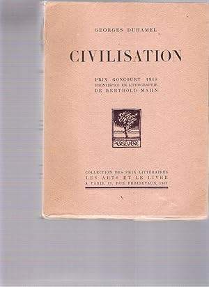 Civilisation - Prix Goncourt 1918