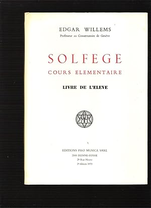 Solfège - cours élémentaire - Livre de l'élève