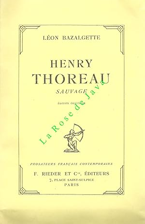 Henry Thoreau sauvage.