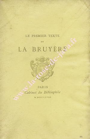 Le premier texte de La Bruyère.