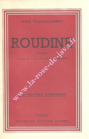 Roudine. Traduit du russe par Marc Semenoff.